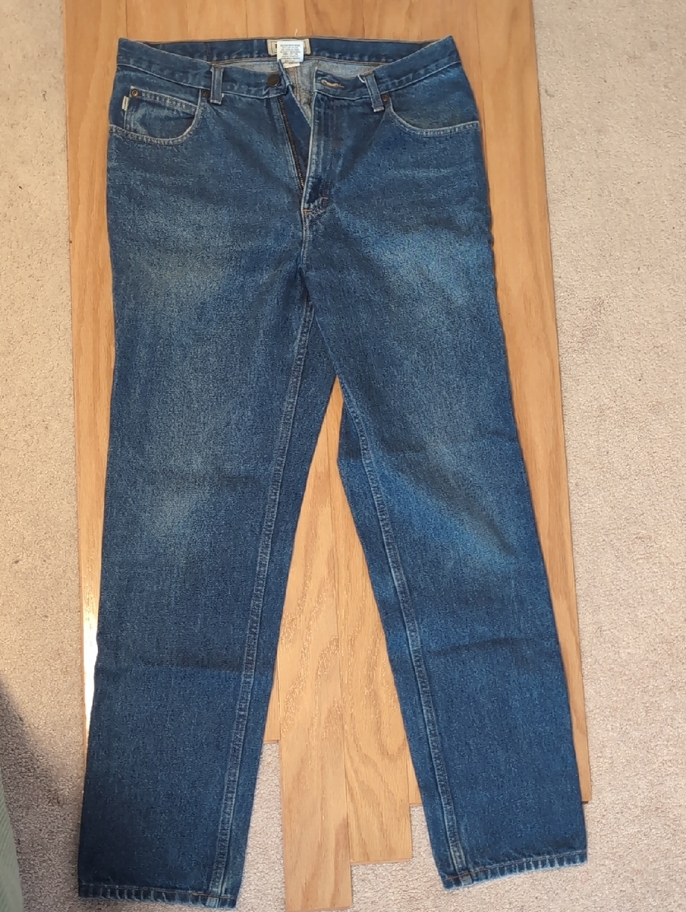 L.L. Bean Men's Straight Leg Blue Denim Jeans 33x32